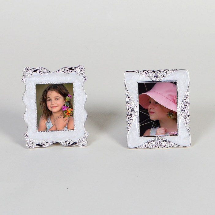 아트박스크레디스 은도금 실버펄 새라 보석 초미니 사진액자 2종 세트