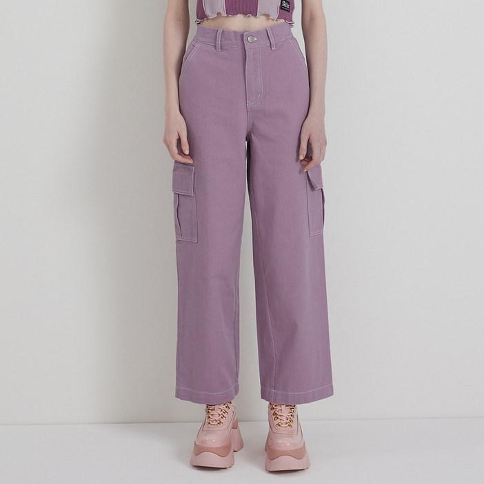 [앤디아더] 여성용 스트레이트핏 면 카고팬츠 5 COLOR