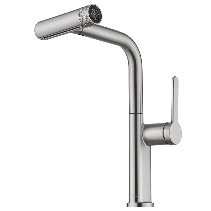 에떼르노 주방수전 EK-6001NBM 6WAY 원홀 폭포수 탁찰식 니켈 싱크대수전, 1개