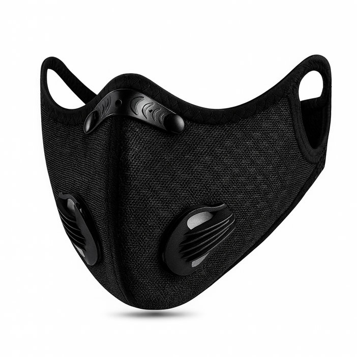 스포츠 마스크 야외활동 미세먼지차단 황사방지, 블랙