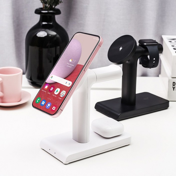 UM2 맥세이프 충전기 애플워치 갤럭시워치 아이폰 무선 거치대 UMWH-15WMF3IN1