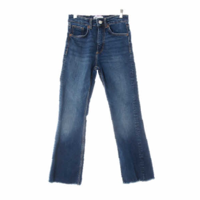 자라 7768 진청 데님 하이라이즈부츠컷컷팅진 26