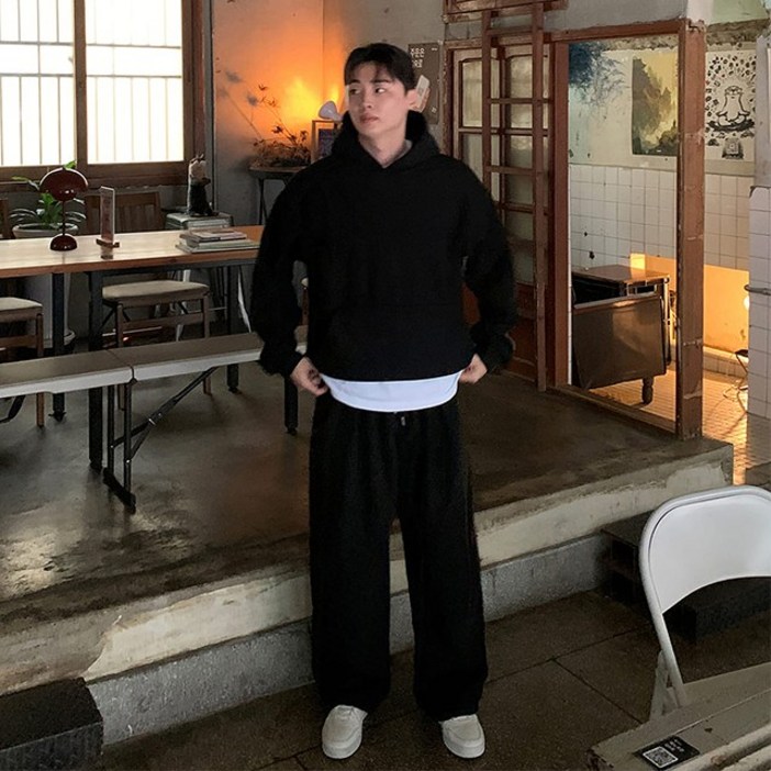 치트키 겨울 투핫 골덴 풀오버 데일리 기모 셋업