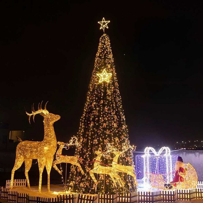 대형 크리스마트장식 조립식 야외 포토존 펜션 5미터
