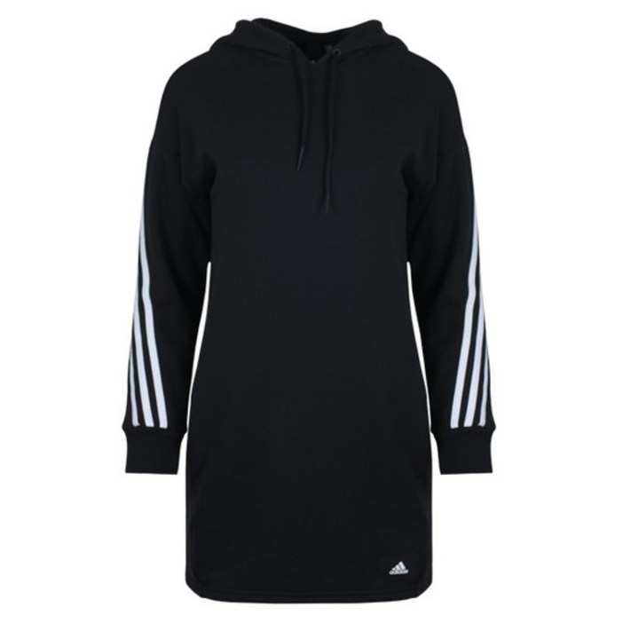 여성 퓨쳐아이콘 롱 후드 원피스 GU9699