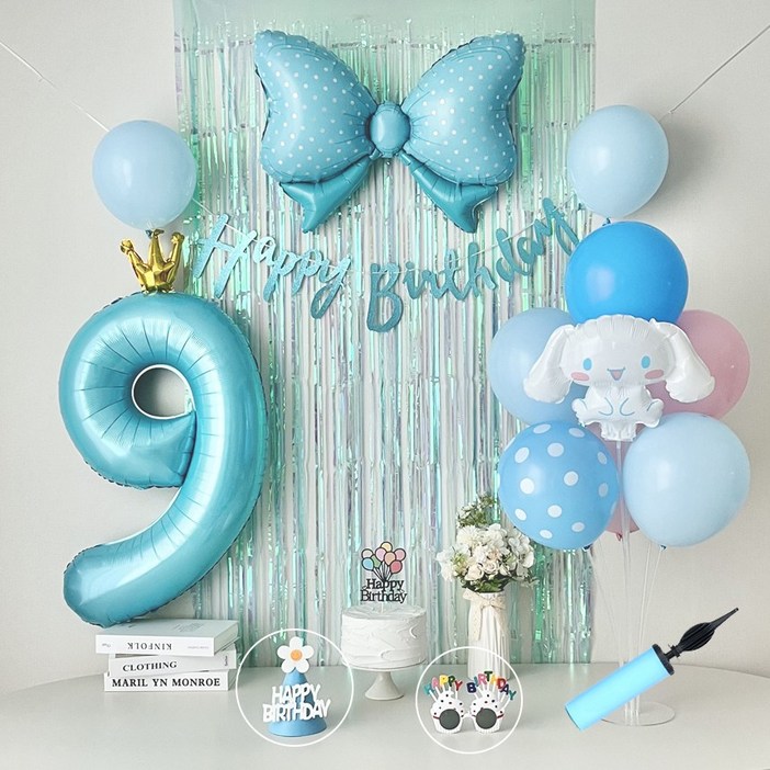 연지마켓 시나모롤 산리오 생일풍선 파티세트