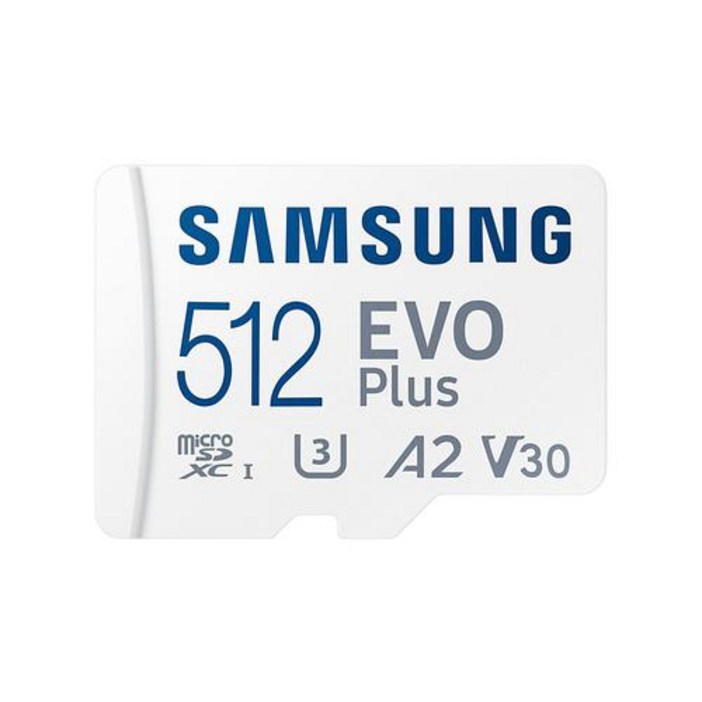 삼성 정품 마이크로SD카드 EVO Plus SD어댑터 512GB MBMC512KAKR 휴대폰 스마트폰 태블릿등