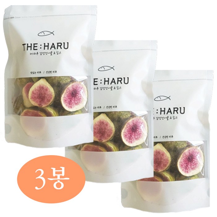 더하루 동결건조과일칩 무화과칩S번들 100 무화과, 55g, 3개 더하루 동결건조과일칩 무화과칩S번들 100 무화과, 55g, 3개