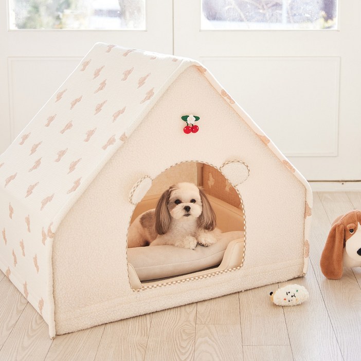 코코리에또펫 코코하우스 강아지집 소형견 중형견 하우스 숨숨집 애견하우스, 1개, 프랜베어