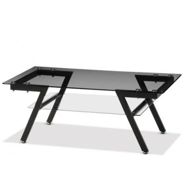 Z 유리 소파테이블 블랙투명유리 거실 티테이블 좌탁 사이드 사무실 초특가 소파탁자 소탁, 블랙투명유리