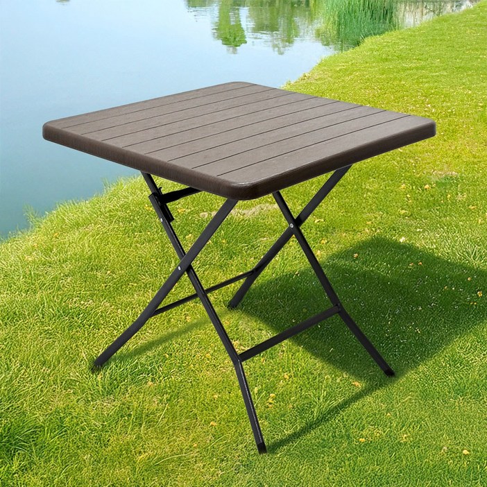 아웃라이프 800 사각 테이블 간이 커피숍 휴대용 인테리어 브로몰딩 야외 접이식