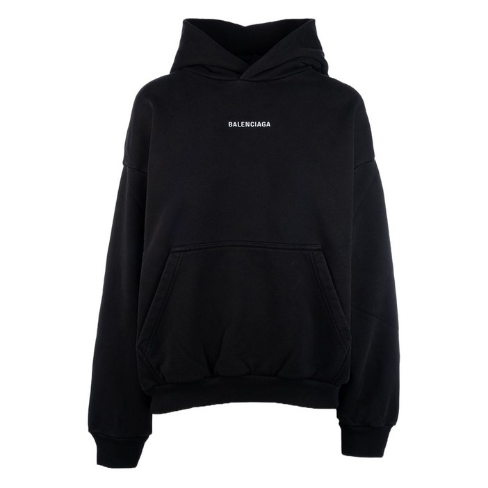 발렌시아가 로고 프린트 후디