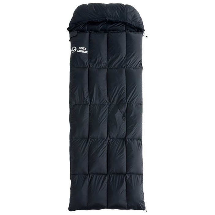 코지모해 소프트 백패킹 침낭 차박 캠핑 경량 이불, 1개, 블랙
