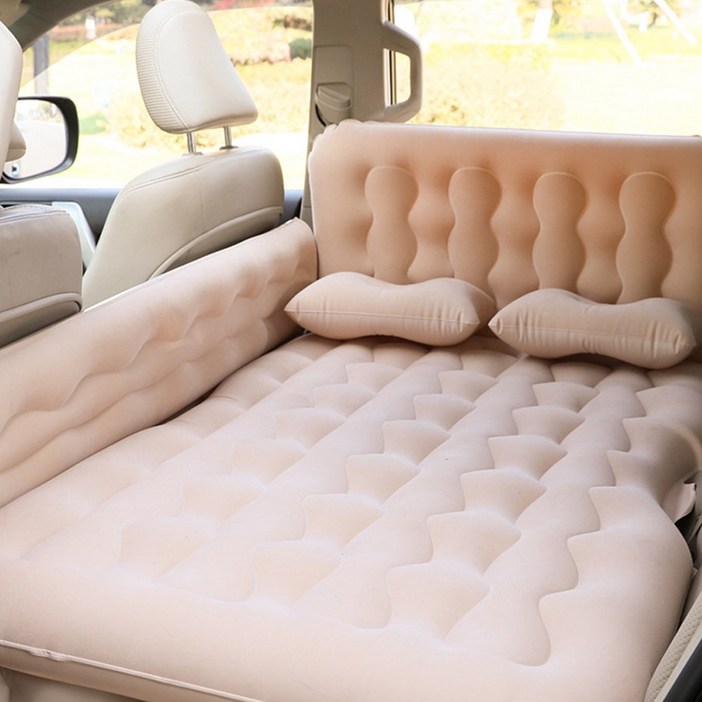 오레나 차량용 분리형 에어매트 차박 평탄화 캠핑 물결무늬 자동차 됫좌석 메트리스 침대 여행