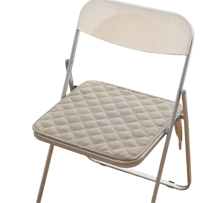 미끄럼방지 식탁 의자 방석 끈고정 의자 방석 사각 누빔 방석