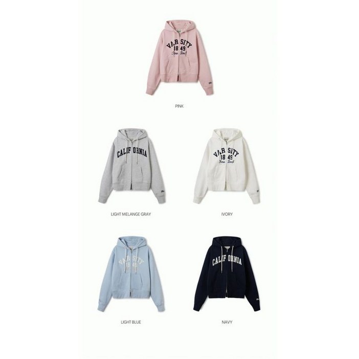 후아유  여성 시그니처 패치 집업   Patch Crop Hood Zip-up WHMZF1111F