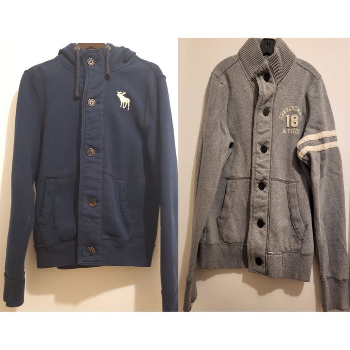 뉴욕1 아베크롬비 남자 케쥬얼 중고 자켓 후드집업 2종