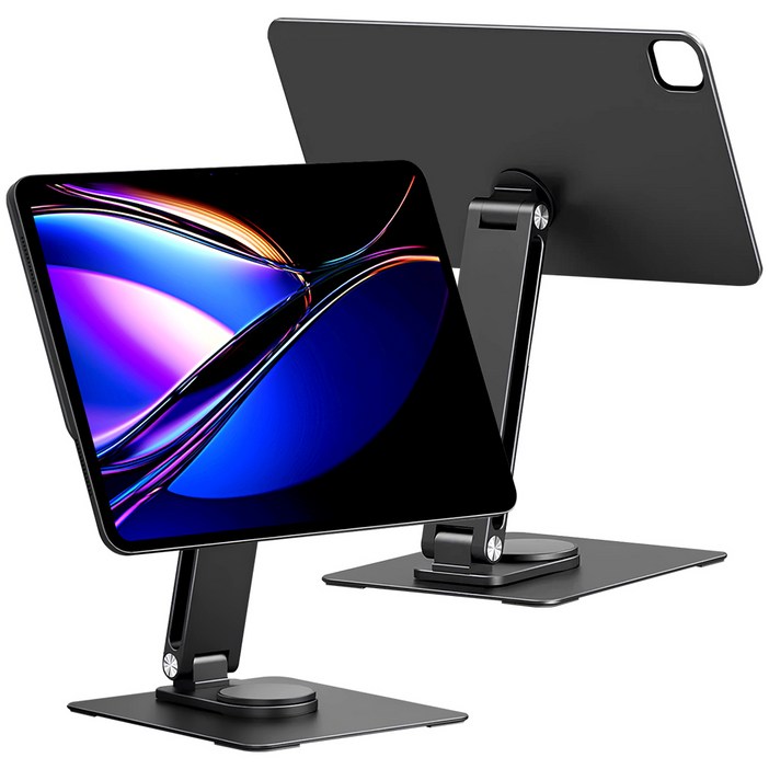ED 아이패드 마그네틱 스탠드  자석 접이식 360도 회전거치대  프로M4 2024 프로M5 2025 전용 ED, 1개