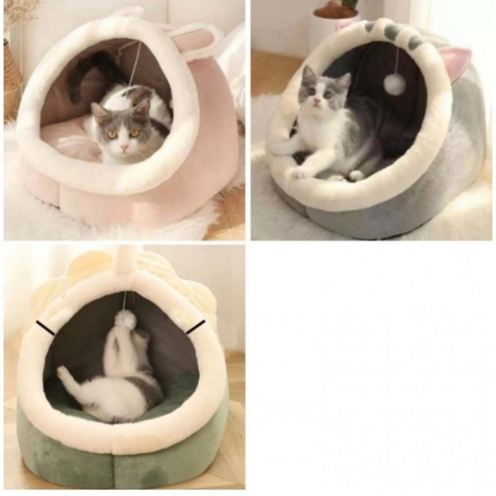 반려동물 쇼파 마약방석 쿠션 겨울집 이글루하우스 숨숨집 아기사자,아기상어,핑크토끼, M, 1개