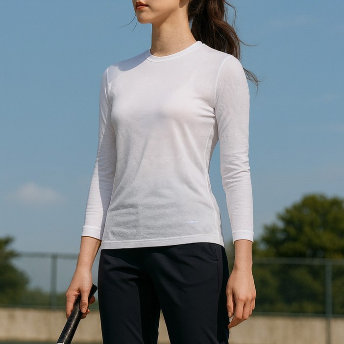 BFL 국내원단 긴팔 라운드티  썸머퀸 냉감 쿨 등산 아웃도어 스포츠 레이어드 이너 긴팔 라운드 티셔츠