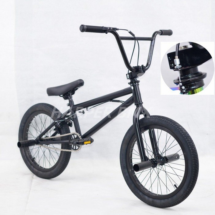 하퍼 BMX 자전거 바이크 묘기자전거 비엠엑스 18인치, 블랙 스티어링핸들, 1개