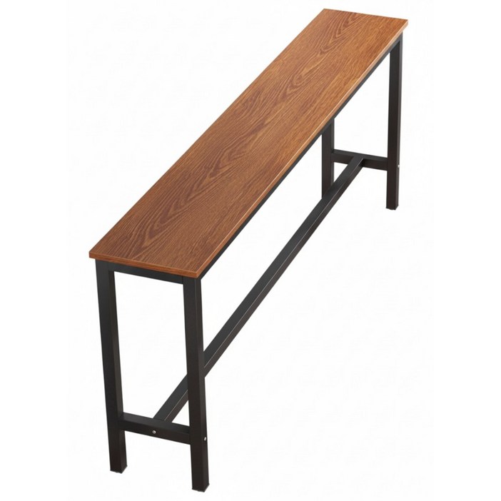 사이드 테이블 홈바 창가 휴게실 간이 틈새 슬림 좁고 긴 콘솔 책상, 10040100cm 오크 브라운