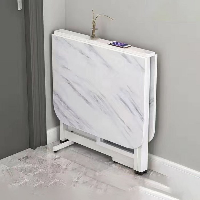 거실 접이식 확장형 기능성 고급 원룸 테이블, 화이트A