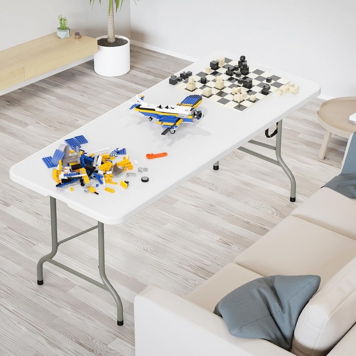 리빙체인지 접이식 야외 테이블 1800, 화이트