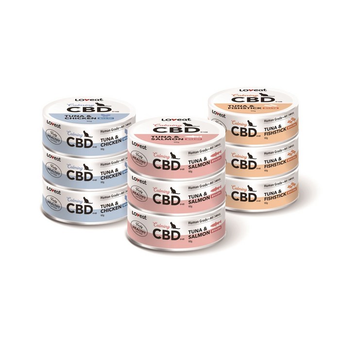사조 러브잇 CBD 고양이 주식캔, 24개, 90g, 흰살참치&치킨 12개 + 흰살참치&맛살 12개