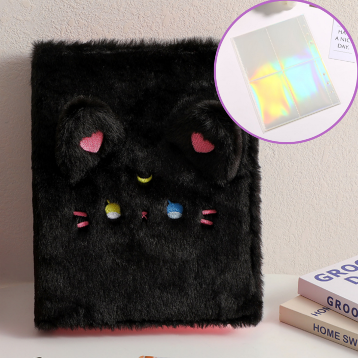 플랜와우 홀로그램 오로라 속지포함 30장 동물 털바인더