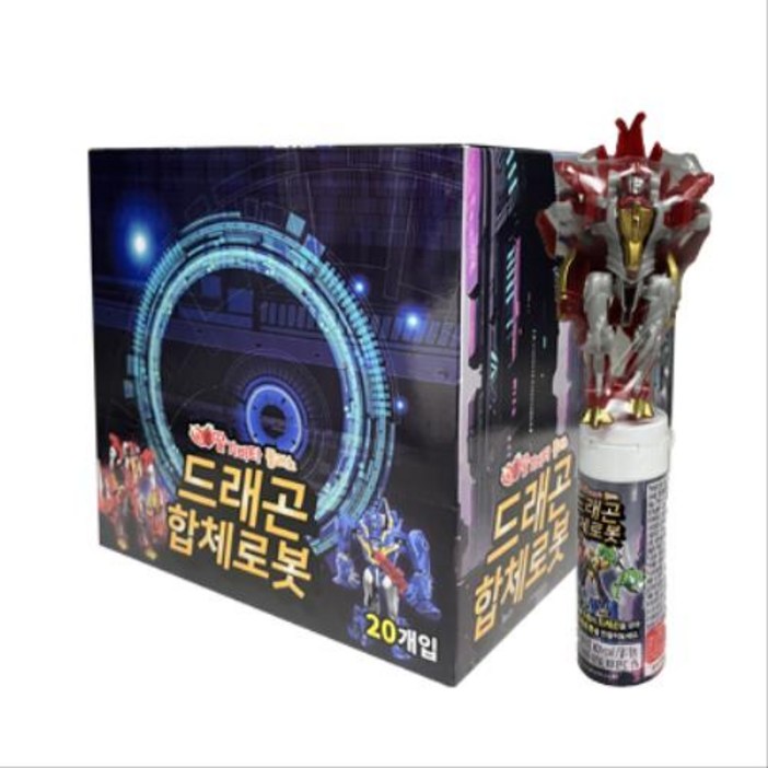 딸기비타 플러스 드래곤 합체로봇 15g 20개 딸기비타 플러스 드래곤 합체로봇 15g 20개