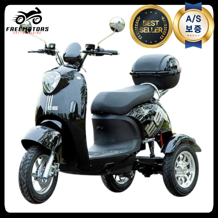 프리모터스 3발 전기스쿠터 전기 오토바이 스쿠터 전동 세발 바이크 삼륜 어르신 노인 전동차 성인용