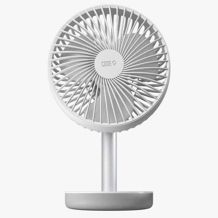 코드나인 탁상용선풍기 무선 BLDC 저소음 충전 USB 가정용 사무실 선풍기 FAN190-ST, 화이트, 코드나인 FAN190