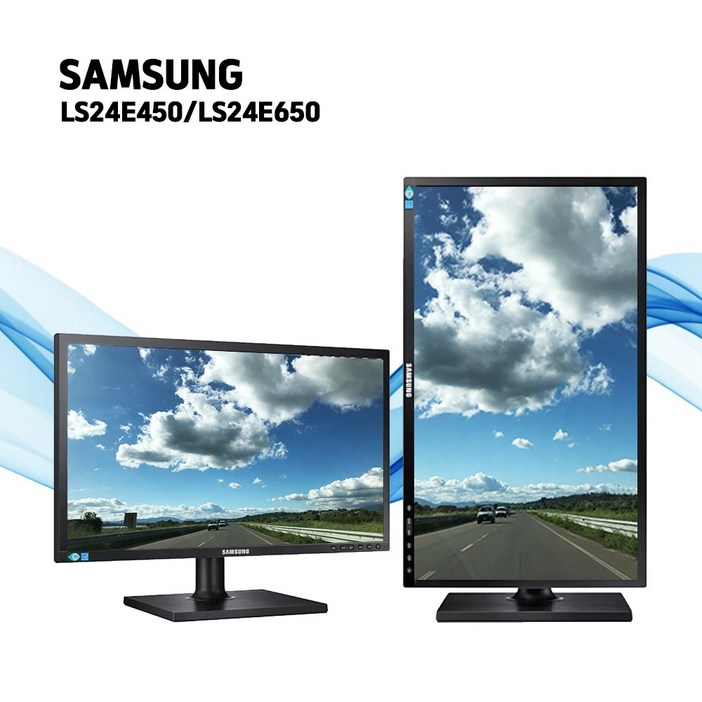 한정특가 삼성 24인치 HDMI 지원 피벗 모니터