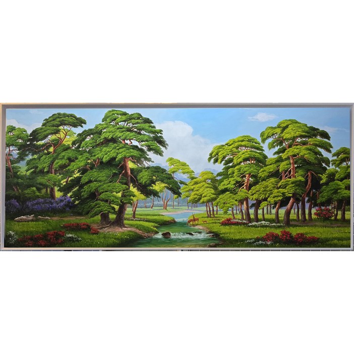 소나무 그림 유화 ,인테리어 그림 ,유화 ,서양화 그림