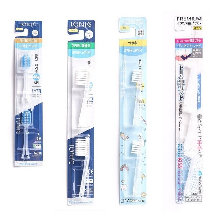 일본 아이오닉 미세전류 음이온 칫솔  리필모