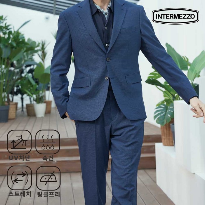 인터메조 25SS 비즈니스 셋업 스트레치 수트 봄 여름 결혼식 면접 정장 하객룩