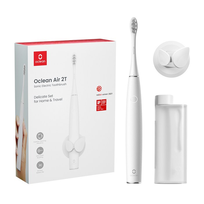 정식수입 국내AS 오클린 Oclean AIR 2T 간편휴대 초소음 사무실용 전동칫솔 클린택스마트 음파전동칫솔 음파칫솔 진동칫솔, AIR 2T