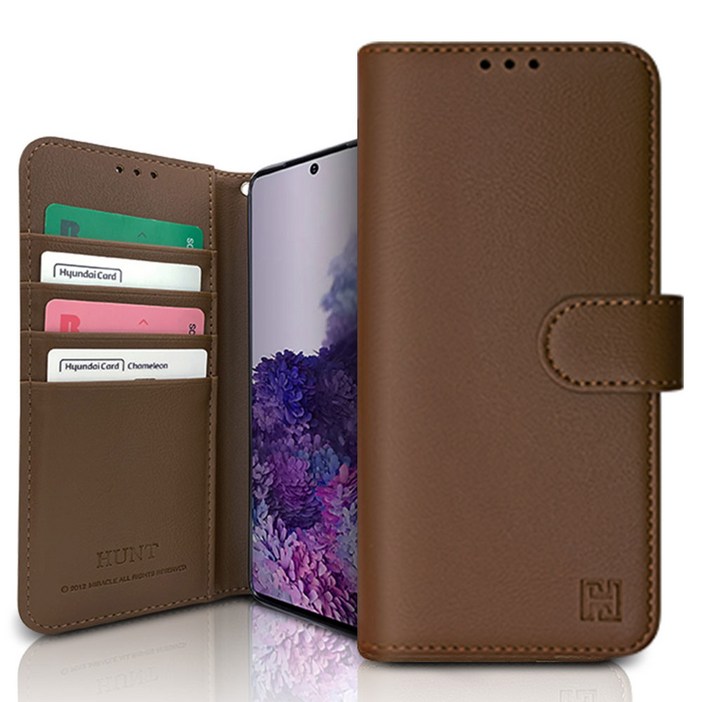 우리미라클  헌디 클래식 백포켓 다이어리 휴대폰 케이스