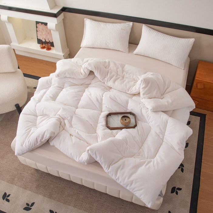 에보멜드 양면 부드럽고 몸 따뜻한 워싱 겨울 극세사 이불