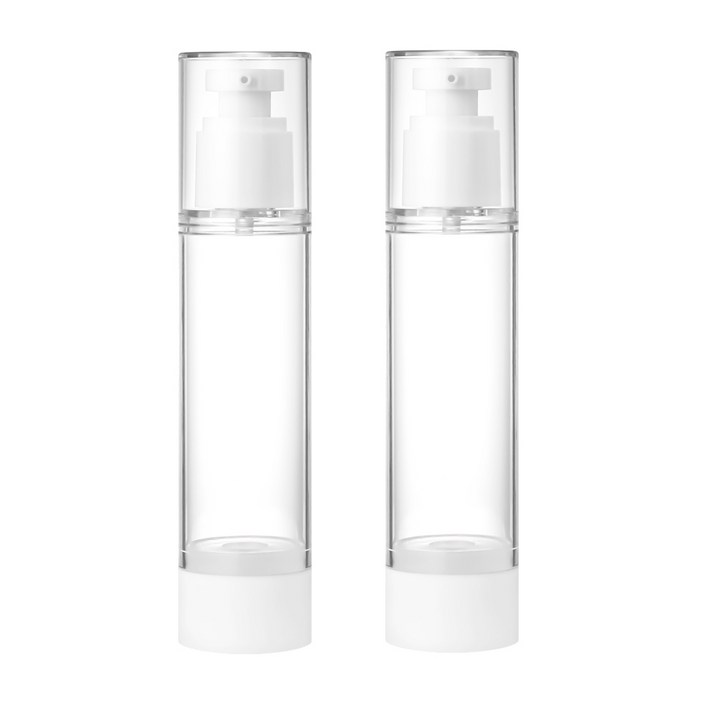 닥터보틀 에어리스 공병 퓨어 진공 에센스 용기, 2개, 100ml  투명