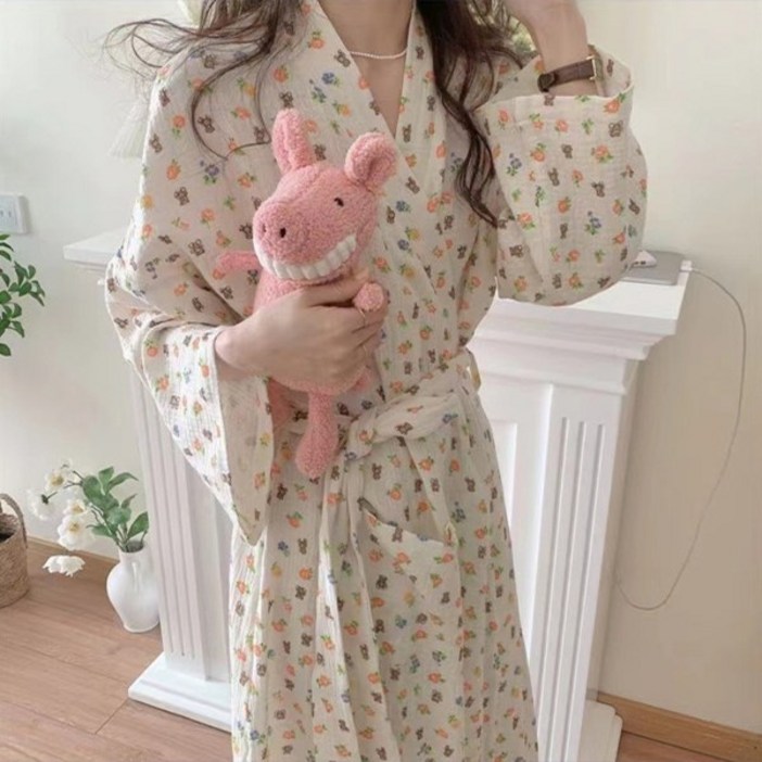 앞날창창 여리여리 샤워가운 M