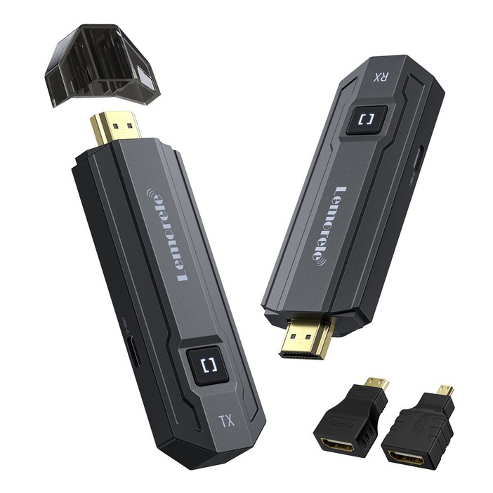 Lemorele 50 미터 무선 HDMI 송신기 수신기 동글 키트 익스텐더 1080P 무선 hdmi 송수신기, TX and RX, 1개