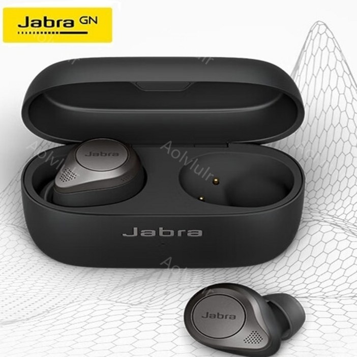 신상 100% Jabra Elite 85t 진정한 무선 블루투스 헤드셋 스포츠 음악 게임