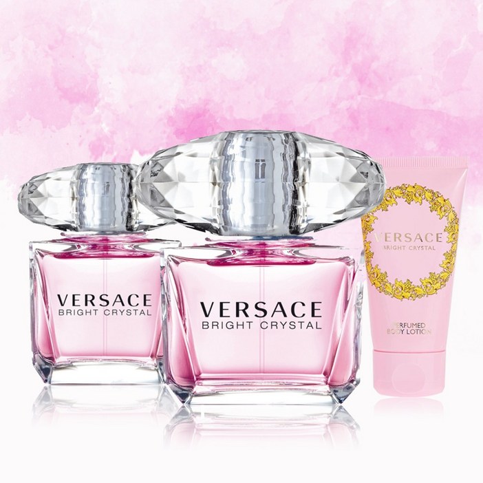 베르사체 브라이트 크리스탈 30ml 90ml 바디로션 세트