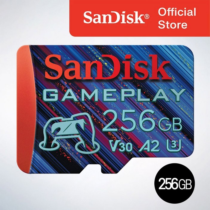 샌디스크코리아 공식인증정품  게임전용  마이크로 SD 카드 GamePlay 게임플레이 256GB