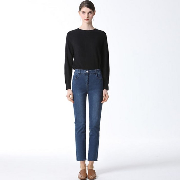 쉬즈미스 스트레이트 워싱 데님 팬츠_SSMSLM12510