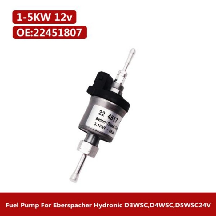 에버스패커 하이드로닉 D3WSC,D4WSC,D5WSC 용 주차 디젤 히터 연료 계량 펌프 12V 3.15KW 22451807