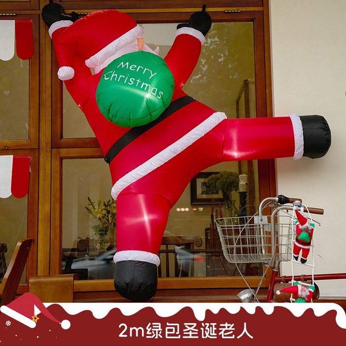 매달린 산타 대형 벽타는산타 벽타는 포토존 풍선