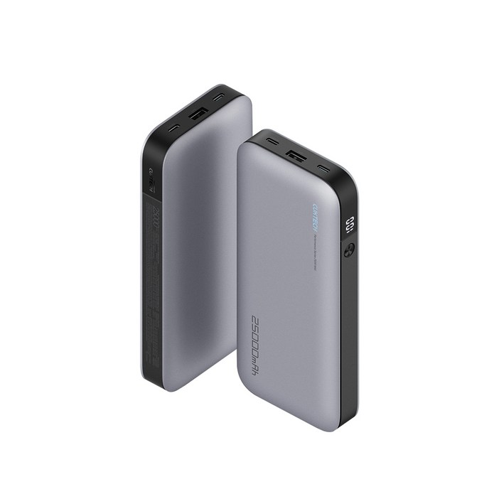 쿡테크 파워뱅크 대용량 25000mAh 210W 고속 충전 노트북 보조배터리 삼성 45W 보조배터리, PB250